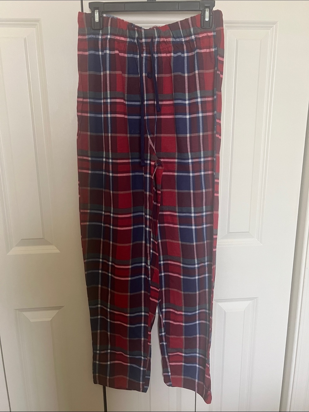 Red and Navy Plaid Lounge Pants new